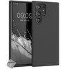 Image de Housse etui coque silicone gel Samsung Galaxy S22 Ultra 5G + film ecran - NOIR - htdmobiles