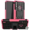 Image de Housse etui coque rigide anti choc pour Motorola Moto E7i Power + film ecran - ROSE - htdmobiles