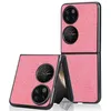 Image de Housse etui coque rigide simili cuir crocodile pour Huawei P50 Pocket - ROSE - htdmobiles