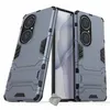 Image de Housse etui coque rigide anti choc pour Huawei P50 Pro + verre trempe - BLEU FONCE - htdmobiles