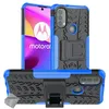 Image de Housse etui coque rigide anti choc pour Motorola Moto E20 / E30 / E40 + verre trempe - BLEU - htdmobiles