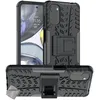 Image de Housse etui coque rigide anti choc pour Motorola Moto G22 / E32 / E32s + verre trempe - NOIR - htdmobiles