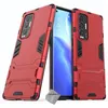 Image de Housse etui coque rigide anti choc pour Oppo Find X3 Neo + verre trempe - ROUGE - htdmobiles