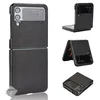 Image de Housse etui coque rigide simili cuir avant et arrière pour Samsung Galaxy Z Flip 4 5G - NOIR - htdmobiles