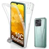Image de Coque pour Xiaomi Redmi 10C - housse etui silicone gel 360 integrale + film ecran - TRANSPARENT - htdmobiles
