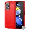 Image de Coque pour Xiaomi Poco X4 GT 5G - housse etui silicone gel carbone + verre trempe - ROUGE - htdmobiles