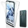 Image de Coque pour Samsung Galaxy M13 4G / M23 5G - housse etui silicone gel 360 integrale + film ecran - TRANSPARENT - htdmobiles