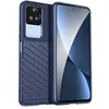 Image de Coque pour Xiaomi Poco F4 5G - housse etui silicone gel thunder + film ecran - BLEU FONCE - htdmobiles