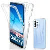 Image de Coque pour Samsung Galaxy A23 4G / 5G - housse etui silicone gel 360 integrale + film ecran - TRANSPARENT - htdmobiles