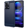 Image de Coque pour Xiaomi Poco X5 Pro 5G / Redmi Note 12 Pro 5G - housse etui silicone gel carbone + film ecran - BLEU FONCE - htdmobiles