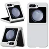 Image de Coque pour Samsung Galaxy Z Flip 5 5G - housse etui rigide avant et arriere - BLANC - htdmobiles