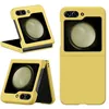Image de Coque pour Samsung Galaxy Z Flip 5 5G - housse etui rigide avant et arriere - JAUNE - htdmobiles