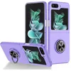 Image de Coque pour Samsung Galaxy Z Flip 5 5G - housse etui rigide bague anti choc magnetique - MAUVE - htdmobiles