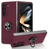 Image de Coque pour Samsung Galaxy Z Fold 5 5G - housse etui rigide bague anti choc magnetique - ROUGE BORDEAUX - htdmobiles