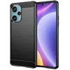 Image de Coque pour Xiaomi Poco F5 5G / Redmi Note 12 Turbo - housse etui silicone gel carbone + film ecran - NOIR - htdmobiles