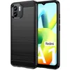 Image de Coque pour Xiaomi Redmi A1 / A2 - housse etui silicone gel carbone + film ecran - NOIR - htdmobiles