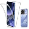 Image de Coque pour Xiaomi 13T / 13T Pro 5G - housse etui silicone gel 360 integrale + film ecran - TRANSPARENT - htdmobiles