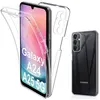 Image de Coque pour Samsung Galaxy A24 4G / A25 4G / 5G - housse etui silicone gel 360 integrale + verre trempe - TRANSPARENT - htdmobiles