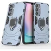 Image de Coque pour Samsung Galaxy A24 4G / A25 4G / 5G - housse etui rigide anti choc + verre trempe - BLEU FONCE - htdmobiles