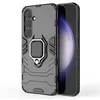 Image de Coque pour Samsung Galaxy S24 5G - housse etui rigide anti choc + verre trempe - NOIR - htdmobiles