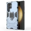 Image de Coque pour Samsung Galaxy S24 Ultra 5G - housse etui rigide anti choc + film ecran - BLEU FONCE - htdmobiles