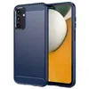 Image de Coque pour Samsung Galaxy A15 4G / 5G - housse etui silicone gel carbone + verre trempe - BLEU FONCE - htdmobiles