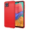 Image de Coque pour Samsung Galaxy M33 5G - housse etui silicone gel carbone + film ecran - ROUGE - htdmobiles