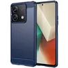 Image de Coque pour Xiaomi Redmi Note 13 5G - housse etui silicone gel carbone + film ecran - BLEU FONCE - htdmobiles