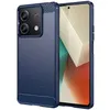 Image de Coque pour Xiaomi Redmi Note 13 5G - housse etui silicone gel carbone + verre trempe - BLEU FONCE - htdmobiles
