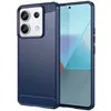 Image de Coque pour Xiaomi Redmi Note 13 Pro 5G / Poco X6 5G - housse etui silicone gel carbone + verre trempe - BLEU FONCE - htdmobiles