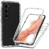 Image de Coque pour Samsung Galaxy S24 Plus 5G - housse etui silicone gel 360 integrale + verre trempe - TRANSPARENT - htdmobiles