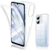 Image de Coque pour Xiaomi Redmi 13C / Poco C65 / Poco M6 5G - housse etui silicone gel 360 integrale + verre trempe - TRANSPARENT - htdmobiles