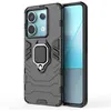 Image de Coque pour Xiaomi Redmi Note 13 Pro 5G / Poco X6 5G - housse etui rigide anti choc + verre trempe - NOIR - htdmobiles