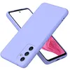Image de Coque pour Samsung Galaxy A35 5G - housse etui silicone gel fine + verre trempe - MAUVE - htdmobiles