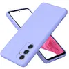 Image de Coque pour Samsung Galaxy A55 5G - housse etui silicone gel fine + film ecran - MAUVE - htdmobiles