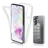 Image de Coque pour Samsung Galaxy A55 5G - housse etui silicone gel 360 integrale + verre trempe - TRANSPARENT - htdmobiles