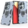 Image de Coque pour Xiaomi Redmi Note 13 Pro 4G / Poco M6 Pro 4G - housse etui rigide anti choc + film ecran - BLEU FONCE - htdmobiles