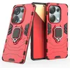 Image de Coque pour Xiaomi Redmi Note 13 Pro 4G / Poco M6 Pro 4G - housse etui rigide anti choc + verre trempe - ROUGE - htdmobiles