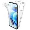 Image de Coque pour Xiaomi Redmi Note 13 5G - housse etui silicone gel 360 integrale + film ecran - TRANSPARENT - htdmobiles