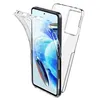 Image de Coque pour Xiaomi Redmi Note 13 Pro 5G / Poco X6 5G - housse etui silicone gel 360 integrale + verre trempe - TRANSPARENT - htdmobiles