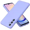 Image de Coque pour Samsung Galaxy A24 4G / A25 5G - housse etui silicone gel fine + film ecran - MAUVE - htdmobiles