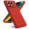 Image de Coque pour Xiaomi Redmi K70E 5G / Poco X6 Pro 5G - housse etui silicone gel fine + film ecran - ROUGE - htdmobiles