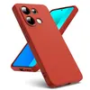 Image de Coque pour Xiaomi Redmi Note 13 4G - housse etui silicone gel fine + verre trempe - ROUGE - htdmobiles