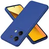 Image de Coque pour Xiaomi Redmi Note 13 5G - housse etui silicone gel fine + film ecran - BLEU FONCE - htdmobiles