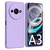 Image de Coque pour Xiaomi Redmi A3 / Poco C61 4G - housse etui silicone gel fine + film ecran - MAUVE - htdmobiles