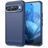 Image de Coque pour Google Pixel 10 / 10 Pro - housse etui silicone gel carbone + verre trempe - BLEU FONCE - htdmobiles