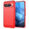 Image de Coque pour Google Pixel 10 / 10 Pro - housse etui silicone gel carbone + verre trempe - ROUGE - htdmobiles