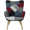 Image de Fauteuil Design Patchwork "Milano" 99cm Multicolore