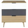 Image de Commode 3 tiroirs modÃ¨le Sven - H. 80 cm. - Bois