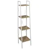 Image de Etagère À 4 Planches En Bois Et Métal - L. 34 X H. 148 Cm. - Blanc